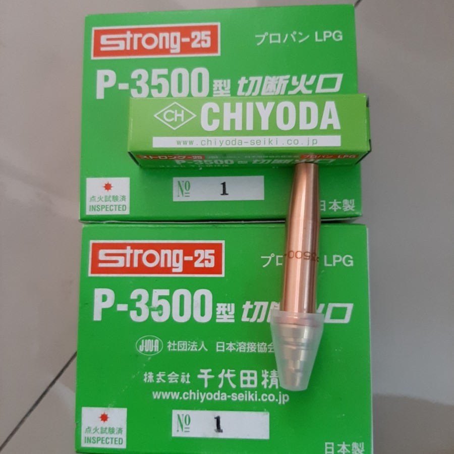 Mata Blender Potong Cutting Tip LPG P-3500 Strong 25 ST25 Chiyoda ORI - No. 1 No. 2 No. 3