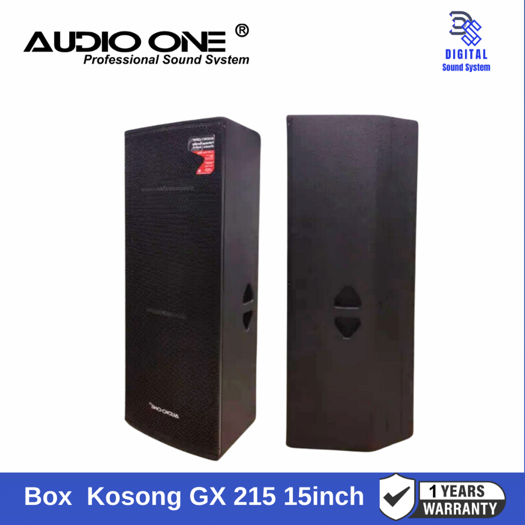 Box Kosong Speaker Double Fullrange  Aktif Pasif  Audio One GX Series 215 15 Inch Garansi Resmi Audio One - Original |Box Kosong | DIGITAL SOUND SYSTEM