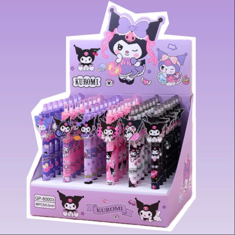 

( LLM ) Pulpen / PEN GEL Karakter SANRIO KUROMI Lucu Bandul