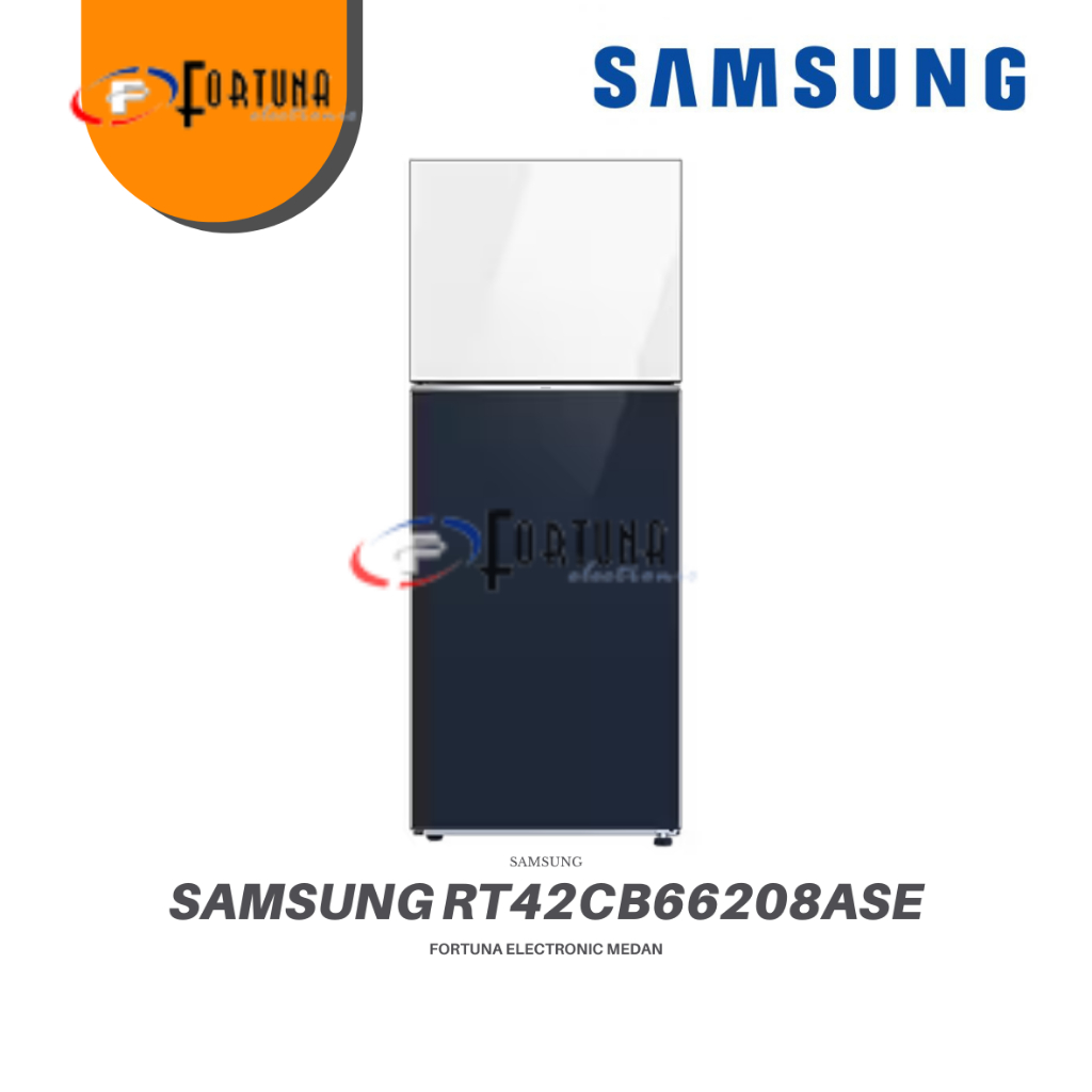 KULKAS 2 PINTU SAMSUNG BESPOKE RT42CB66208ASE 415L RT42 UNGKEP COMPARTMENT
