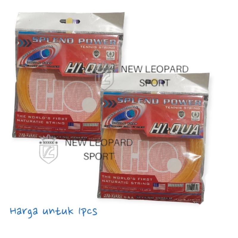 Senar tenis Hi-Qua Splend Power 1.35mm 15L/senar tenis hi qua