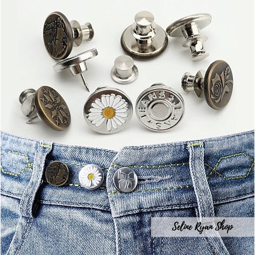 Kancing Celana Jeans / Pin Tusuk Kancing Ajaib