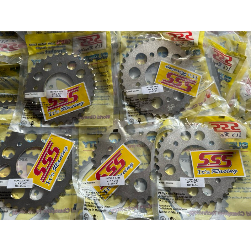 Gear sss Gir sss belakang 415 Honda Supra 125 Karisma Revo Blade Supra Fit Revo Kharisma Absolute Ki