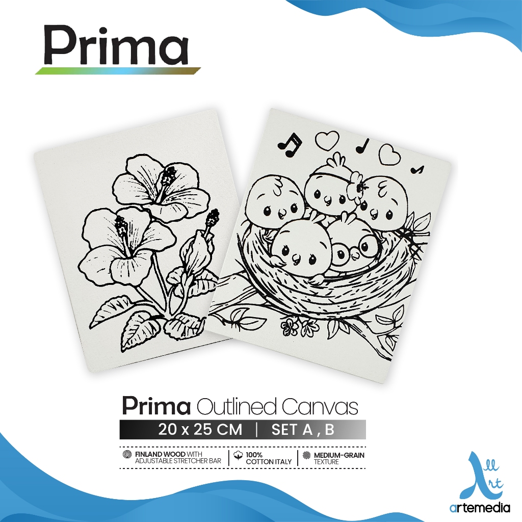 

Kanvas Lukis Bergambar Prima Outlined 20x25cm Cotton Canvas