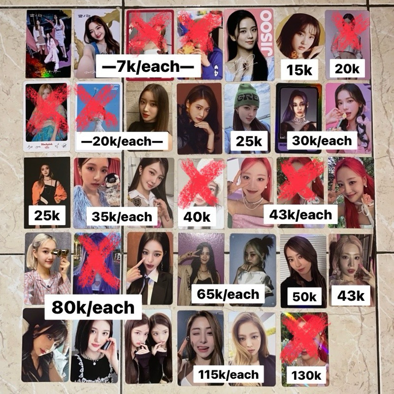 [PART 1] LIA SANA MINJI JISOO SIEUN KAZUHA ROSE LISA SUMIN YERI YOON KARINA ultramilk oreo pob sg23 