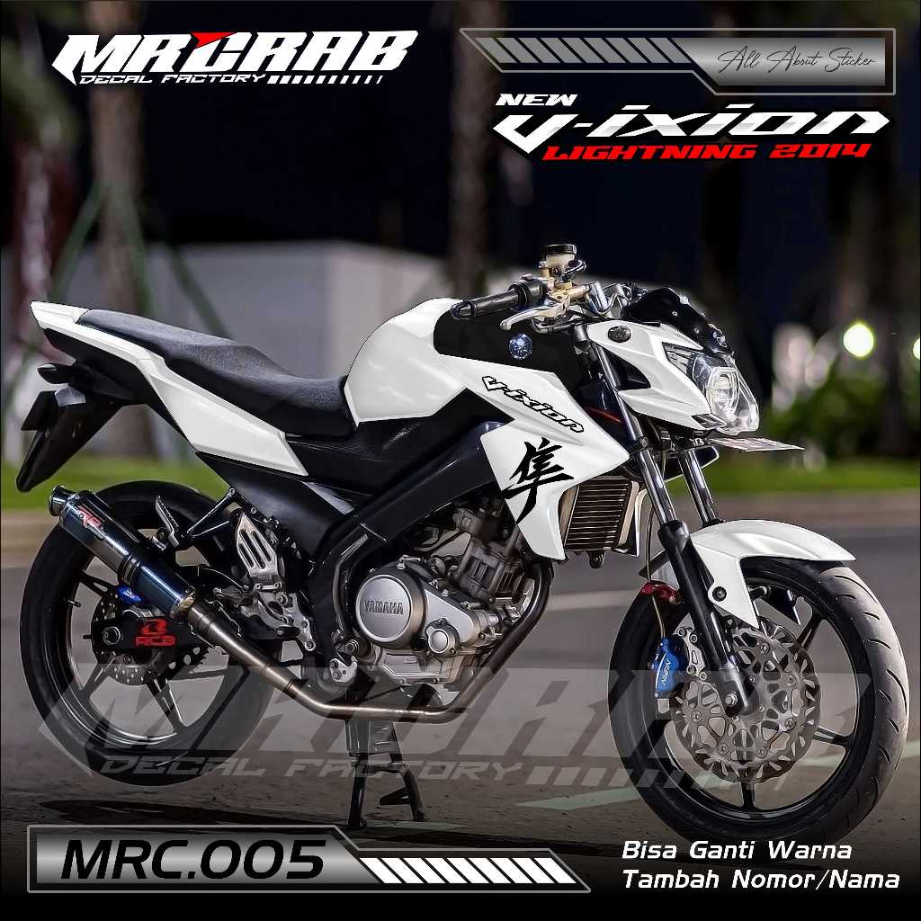 005 NEW DESIGN STICKER DECAL VIXION NVL 2014 - STICKER DECAL VIXION NVL 2014 MOTIF SIMPLE HAYABUSA