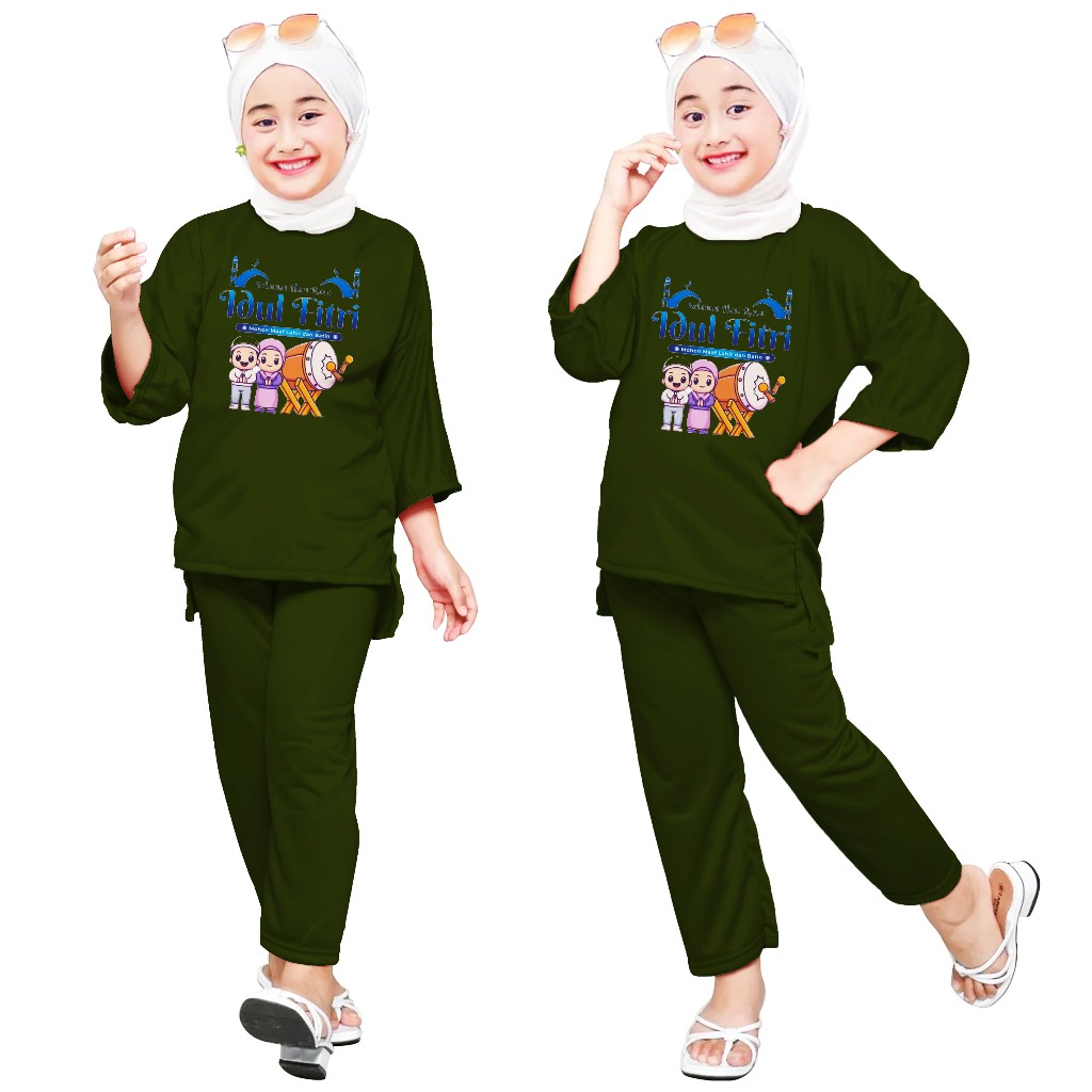 SETELAN ANAK MUSLIM ONE SET / SETELAN ANAK OVERSIZE VIRAL {08}