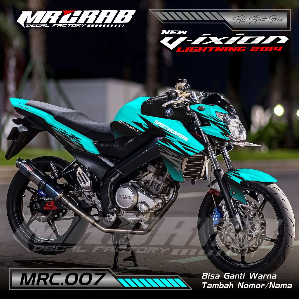 007 NEW DESIGN STICKER DECAL VIXION NVL 2014 - STICKER DECAL VIXION NVL 2014 MOTIF ABSTRAK SPEED HUN
