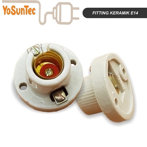 Fitting Lampu E14 E12 Keramik Porcelain Fiting Plafon E 14 E 12 Panas