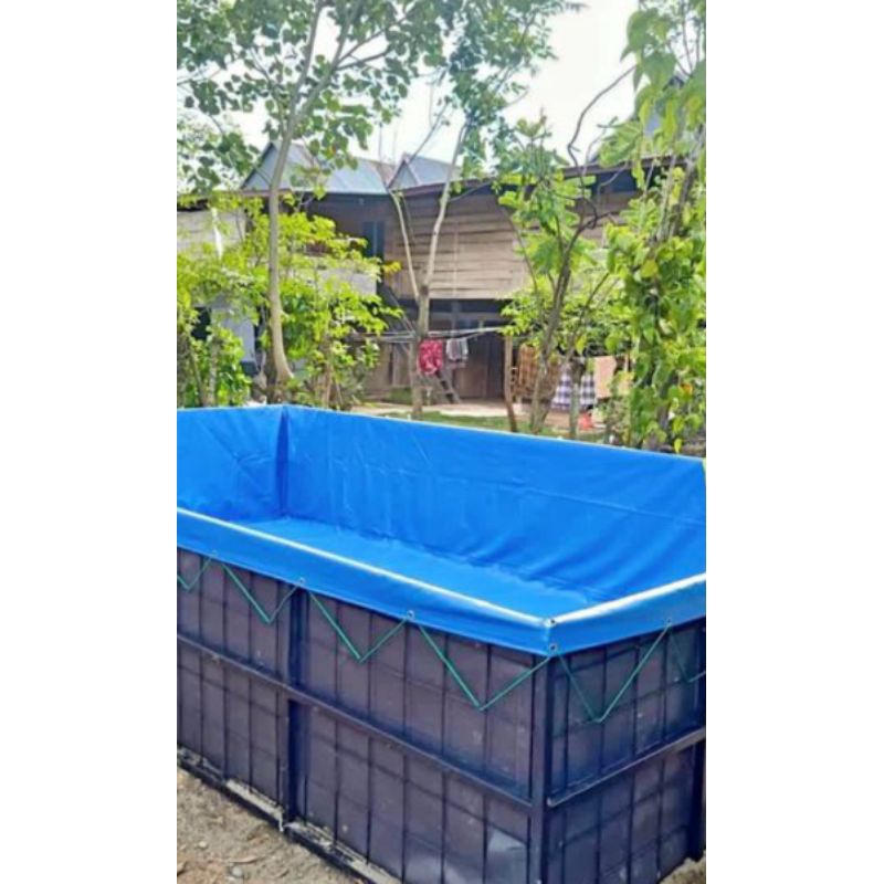 Terpal kolam 200×100×50 semi karet