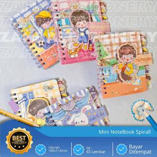 

Mini Notebook Spirall Lucu Unik uk 100x112mm Kertas Paper