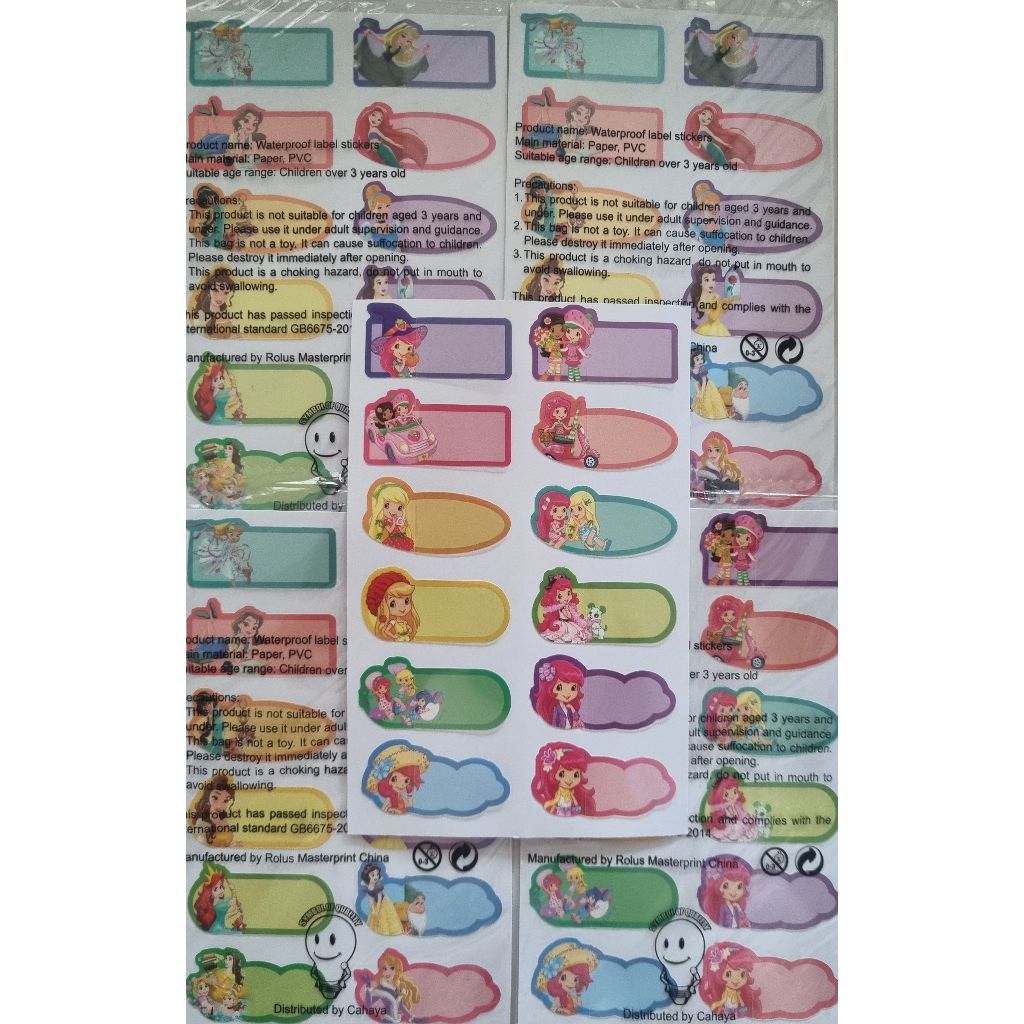 

Sticker Nama Waterproof label nama anak