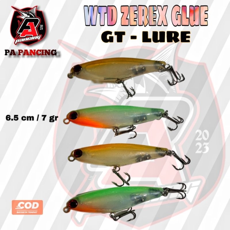 Umpan casting hampala / WTD zerek gluestick GT-LURE 6,5 cm / 7 gr