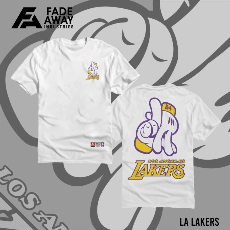 T-shirt Lakers - Los angeles # 24 Putih.