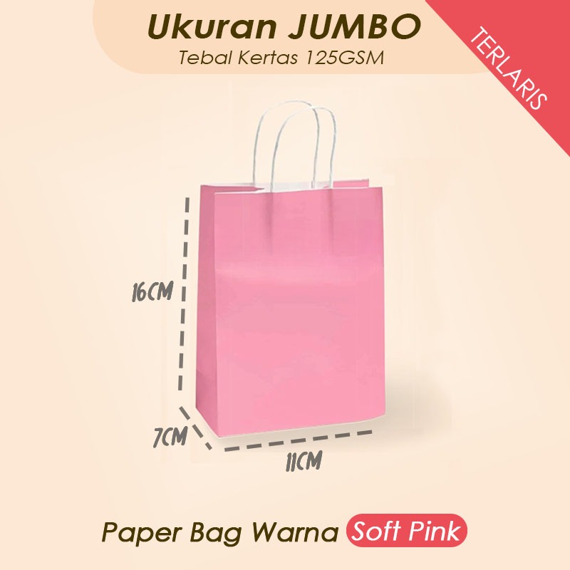 

(Pink) Paper Bag Kado Mini 16x7x11 CM / Paper Bag Mini Packing Suovenir, Parfum, Aksesoris Wedding Bridesmaid / Papper Bag Polos Packaging Online Shop Murah