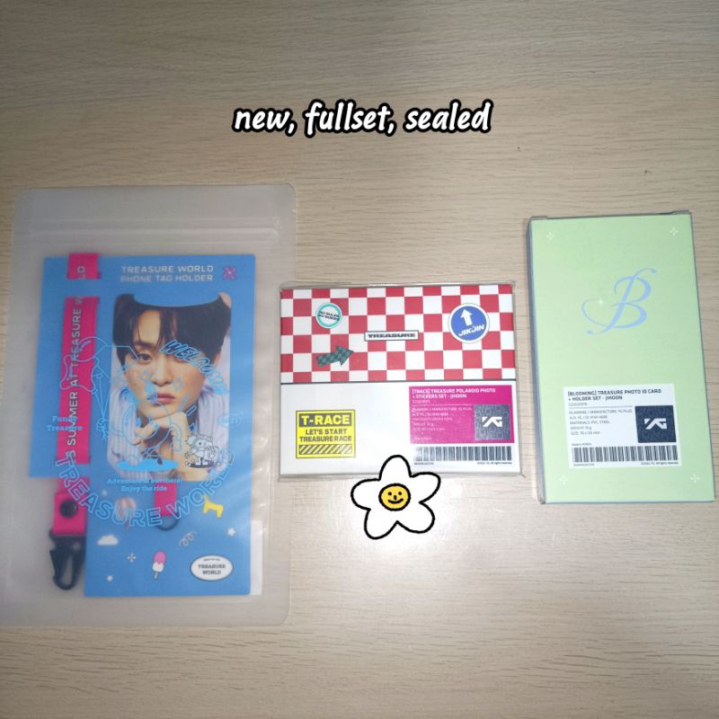 JIHOON PHONETAG TWORLD ID CARD HOLDER BLOOMING POLAROID PHOTO STICKER SET TRACE JIKJIN TREASURE WORL