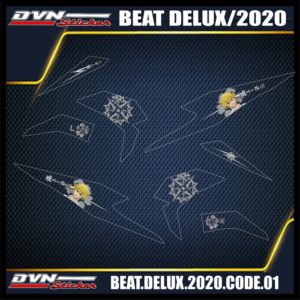 STRIPING TRANSPARAN  BEAT 2020/DELUX LIST VARIASI TRANSPARAN BEAT 2020 CODE 01