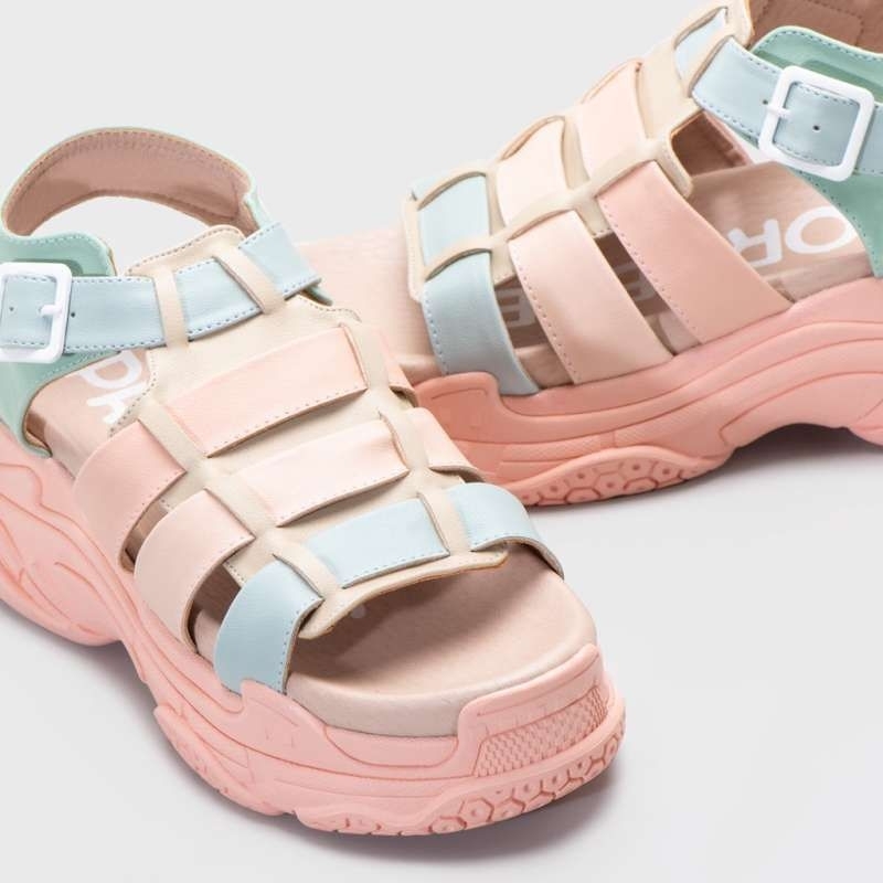 Zens Platform Colorblock - Sandal (Preloved)