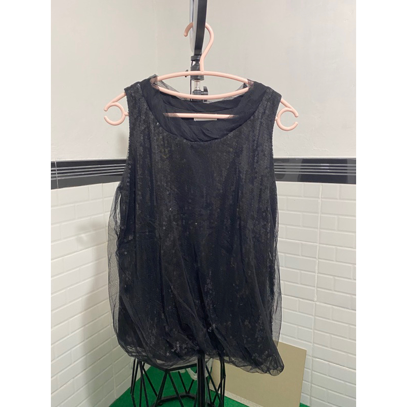 BLACK TOP ATASAN WANITA HITAM