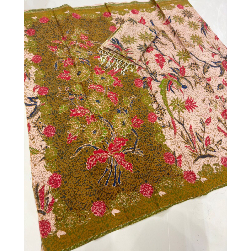 KATUN PARIS SET SELENDANG MOTIF ATBM KAMEN SET SELENDANG SAKAHITA KEBAYA BALI