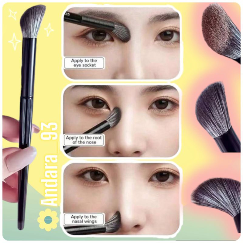 KUAS CONTOUR HIDUNG//KUAS MAKE UP KUAS SHADING//CONTOUR BRUSH makeup brush kosmetik kuas contur
