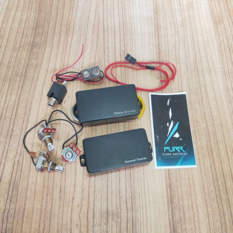 PICKUP DUNCAN DESIGNED HB105N + SEYMOUR DUNCAN AHB-1B BLACK SET MURAH