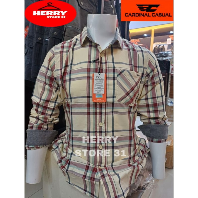 KEMEJA CARDINAL CDL CASUAL SLIMFIT TERBARU