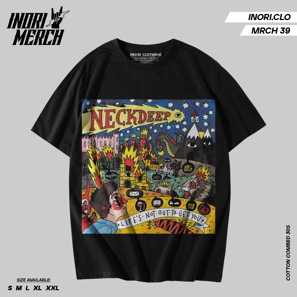 Inori Kaos Band Vintage Neck Deep Neckdeep Unisex