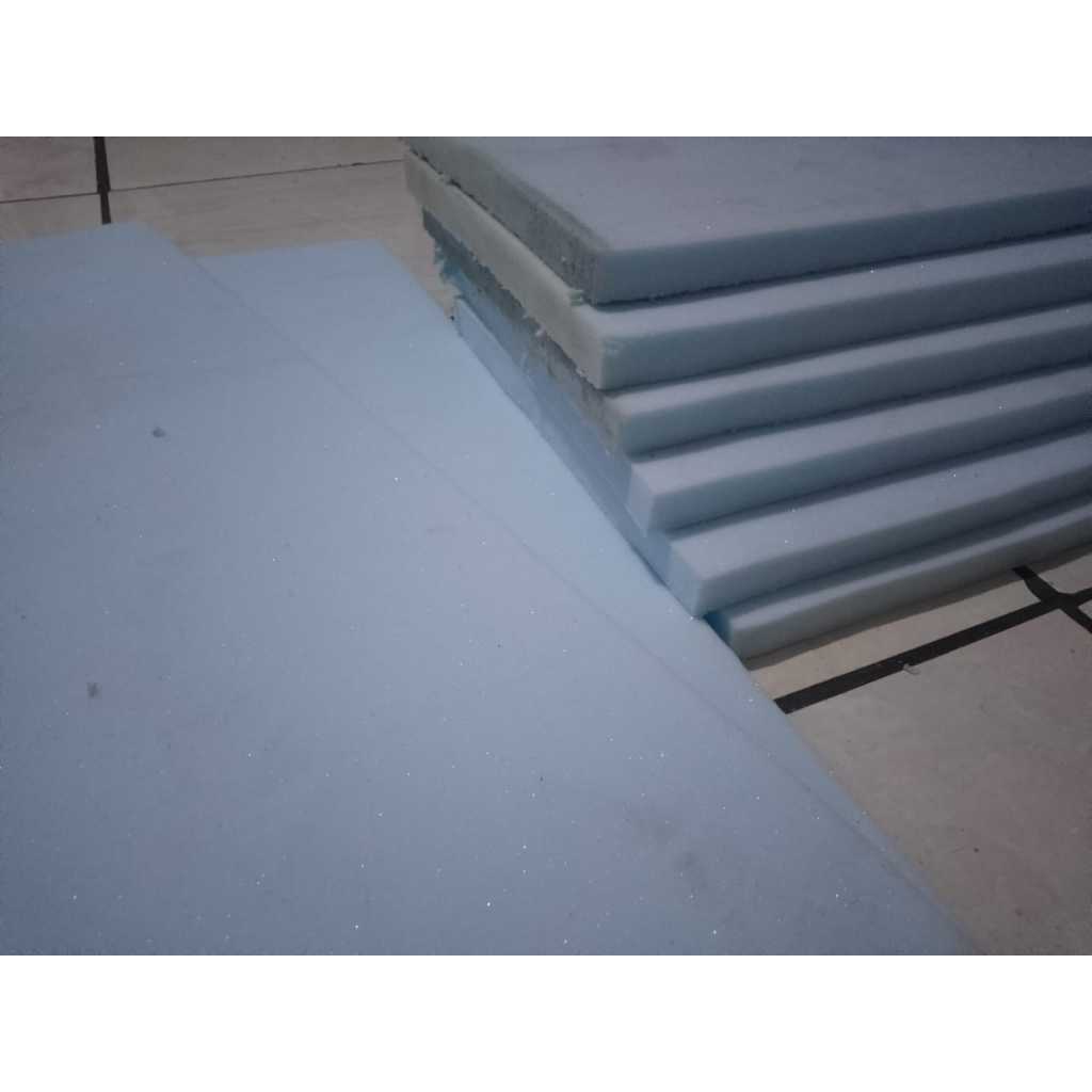 spon busa biru lembaran tebal 2cm cocok untuk tambahan spon jok