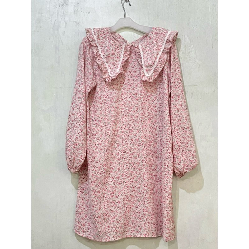baju lebaran tunik bunga bunga tunik import korea