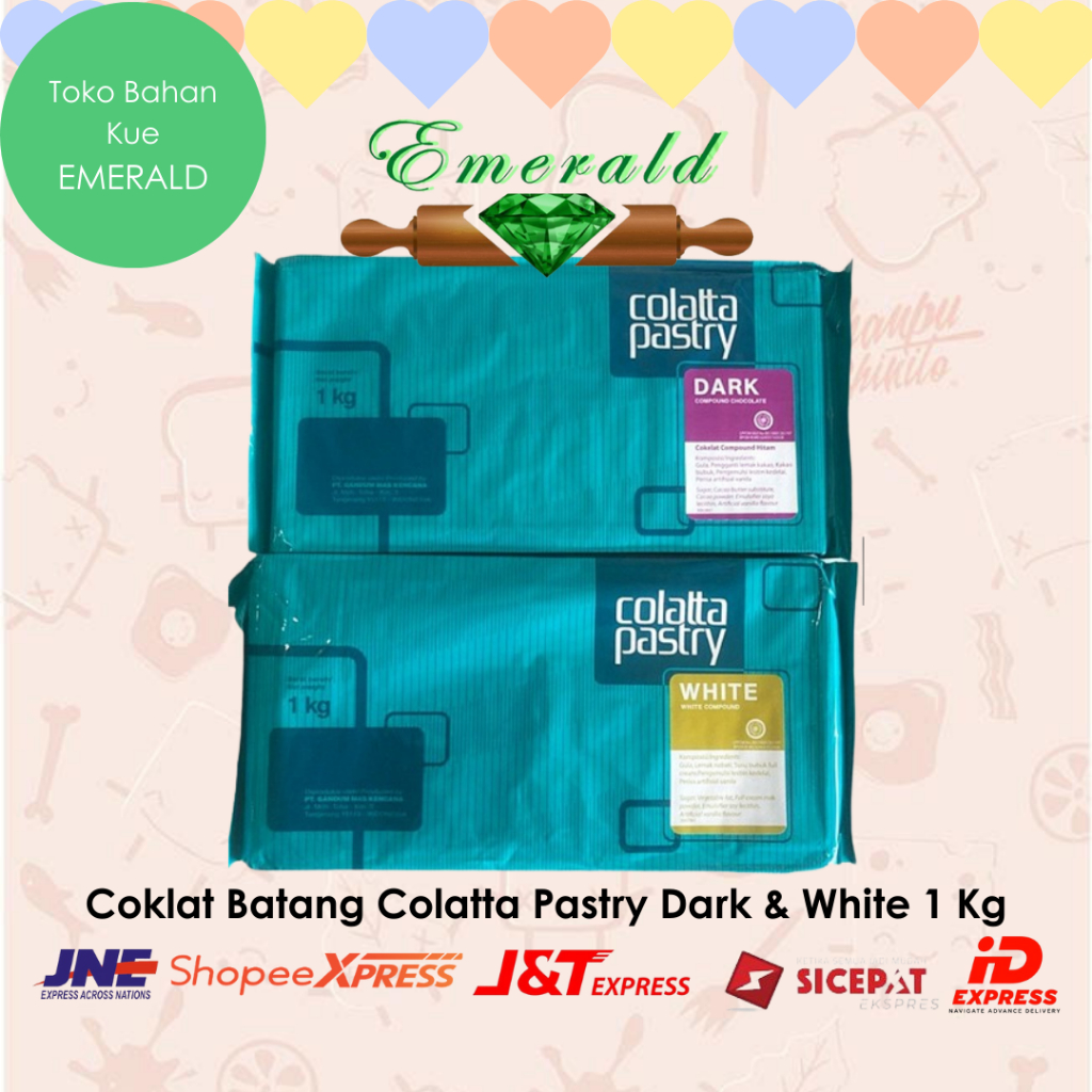 

Coklat Batang Colatta Pastry Dark & White Compound 1 Kg