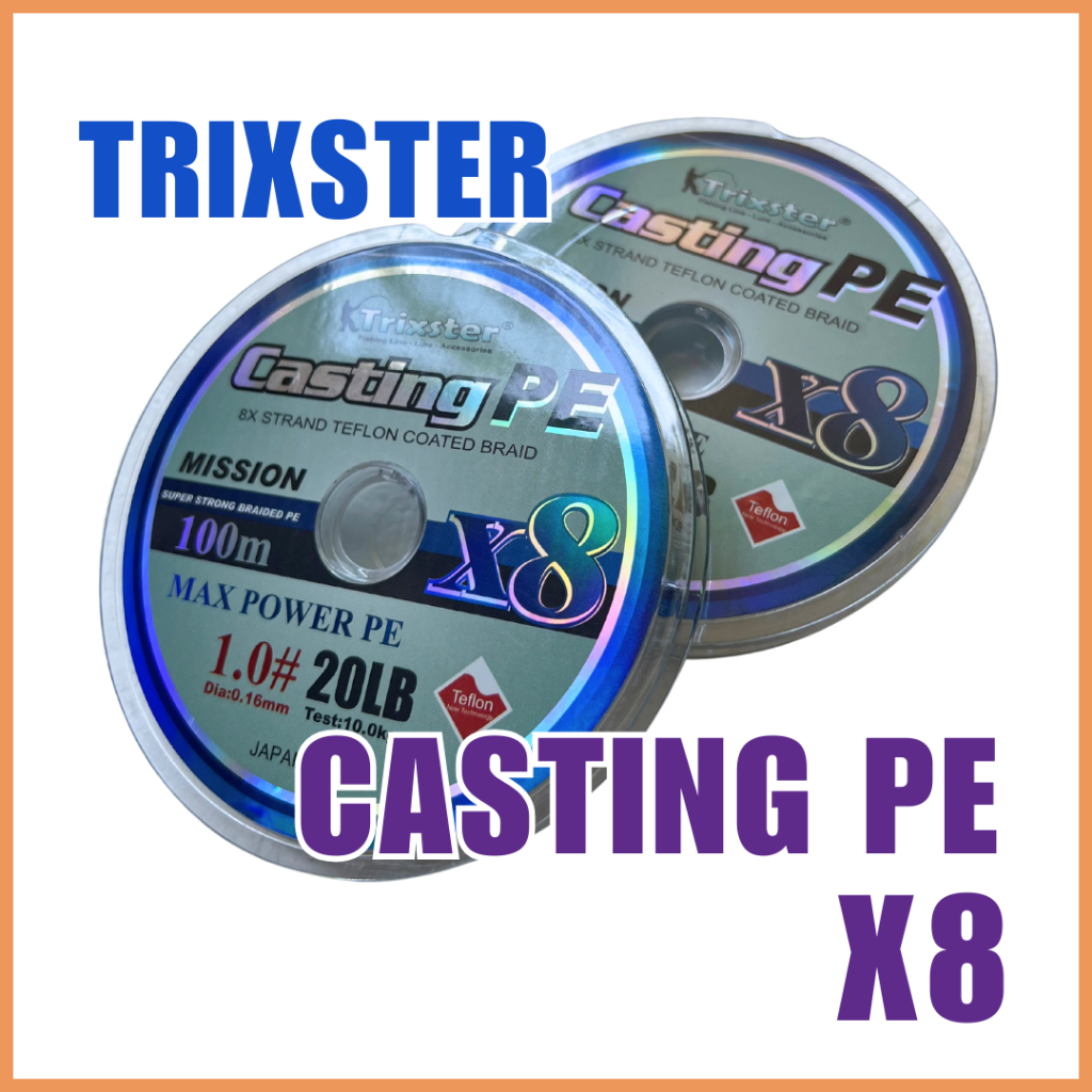 BRAID TRIXSTER CASTING PE X8 100M/PE X8 TRIXSTER
