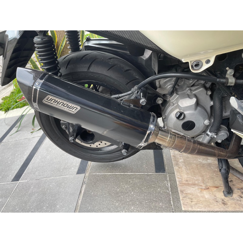 knalpot bekas xmax old unknown black series carbon