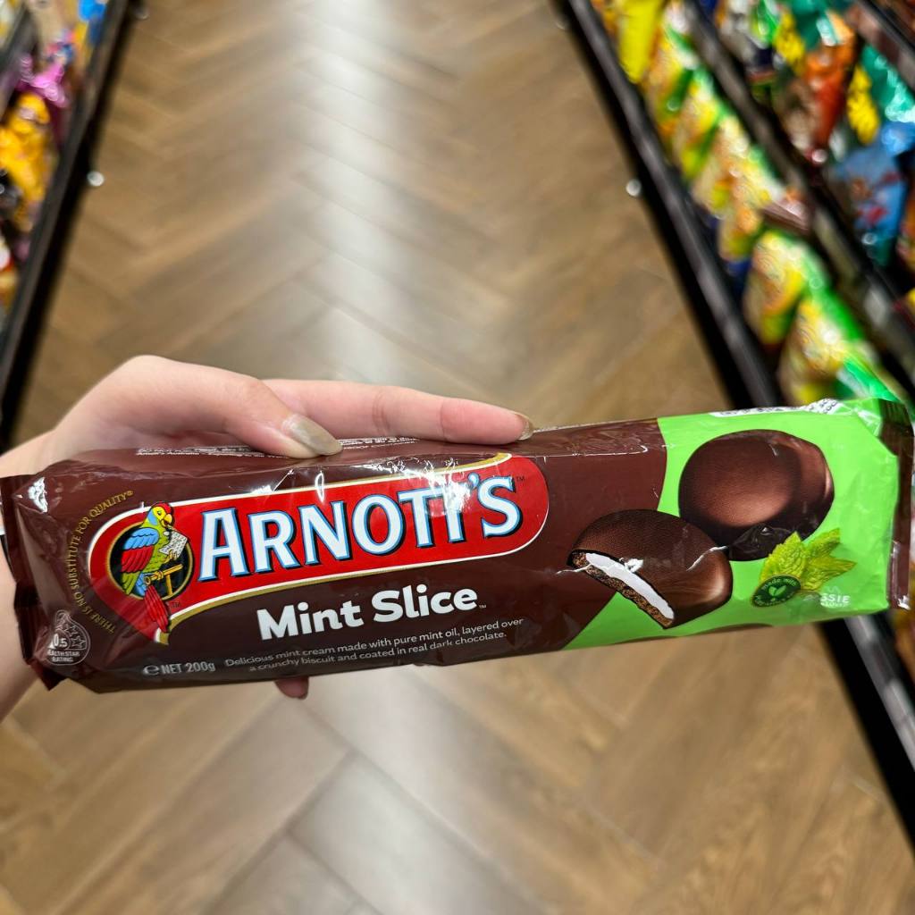 

Arnot's Mint Slice Biskuit Rasa Mint Impor Australia