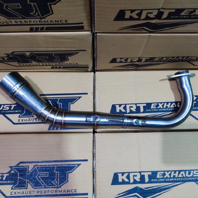 Leher Mio J Mio M3 Xride 110 Original KRT Knalpot Racing 50mm 38mm Laser Nama
