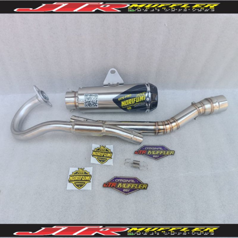Knalpot racing Norifumi gtx Wr155 yamaha Wr 155 fullset lengkap