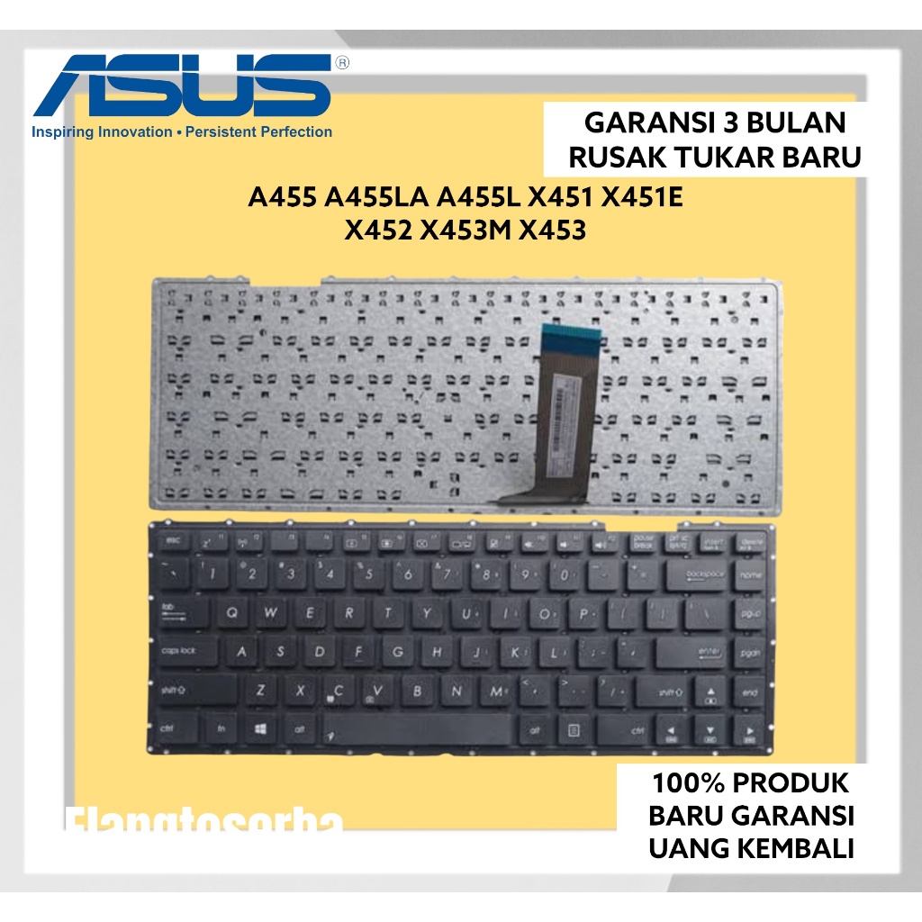Keyboard ORIGINAL Asus A455 A455L X451E X452 X452M X453 X455L Series