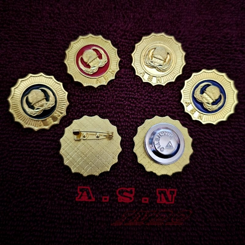 Pin Korpri Golongan Pin ASN Golongan Kuningan