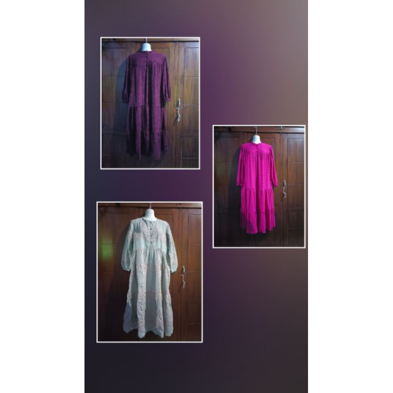 (MALLA FASHION) MIDI DRESS KATBOL/gamis katbol BUKAN LFY gamis butik premium/gamis katbol/