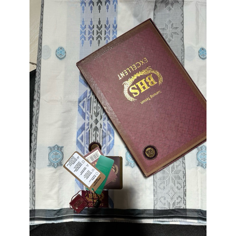 SARUNG BHS EXCELLENT SILVER SONGKET / GOLD JACQUARD 2