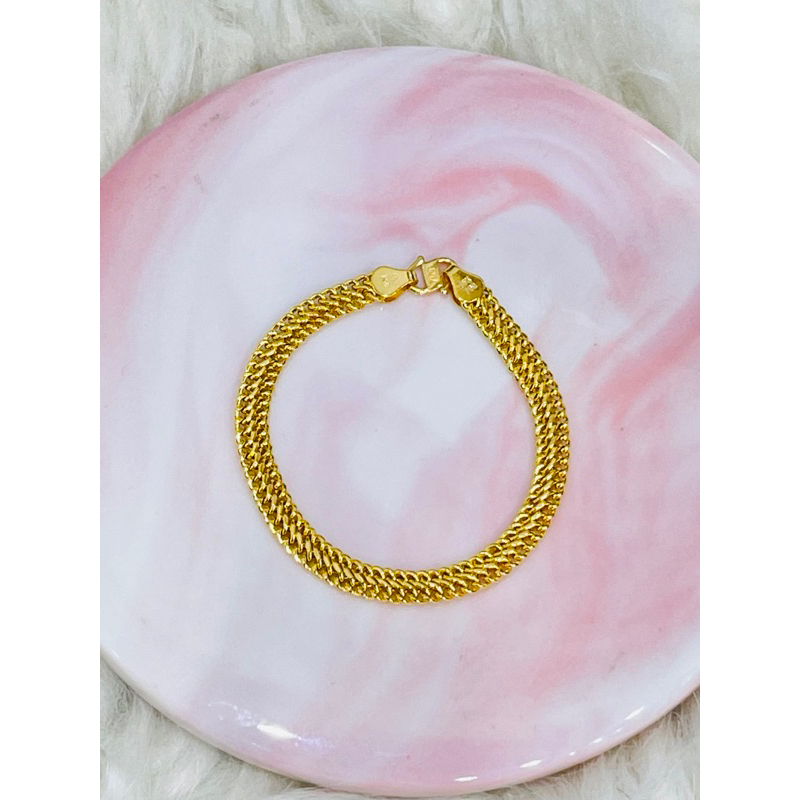 gelang anak holo super simple elegant emas asli kadar 700 & 875