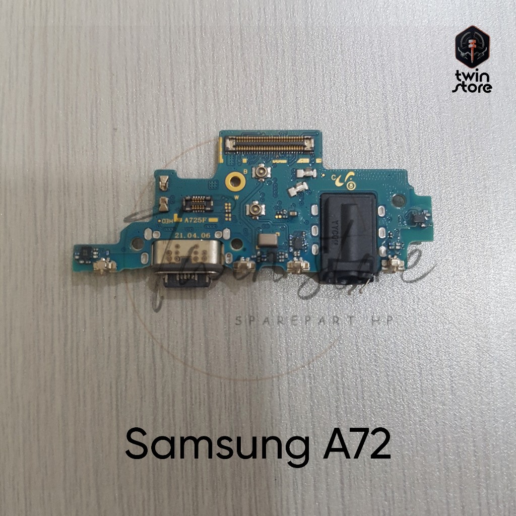 Papan Cas Konektor Charger Mic Samsung A72 Original