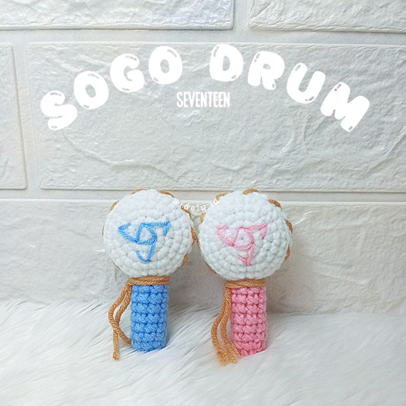 AMIGURUMI/BONEKA RAJUT SOGO DRUM SEVENTEEN CROCHET (gantungan kunci)