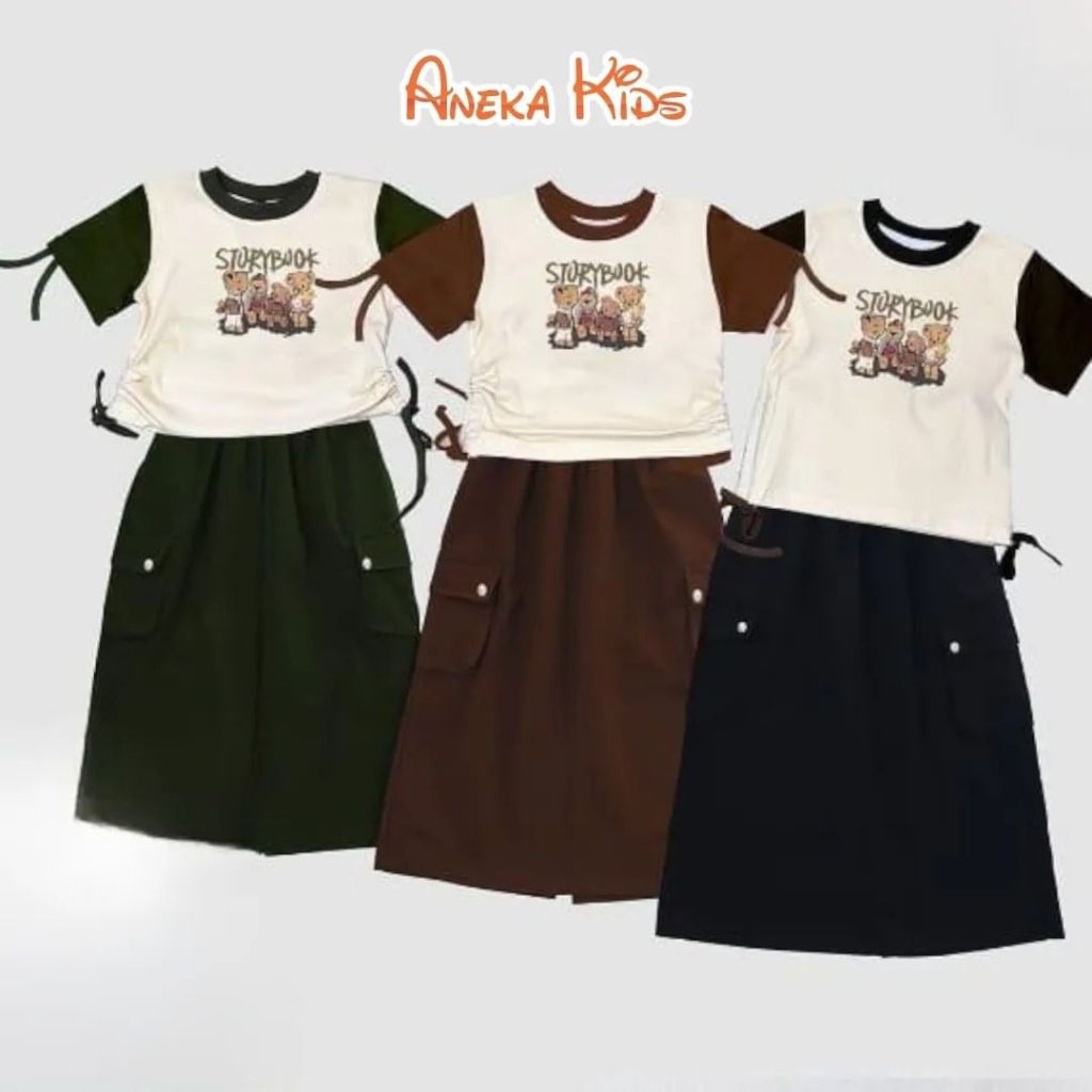 Setelan Rok Anak - Setelan Rok kekinian / Setelan Rok Import
