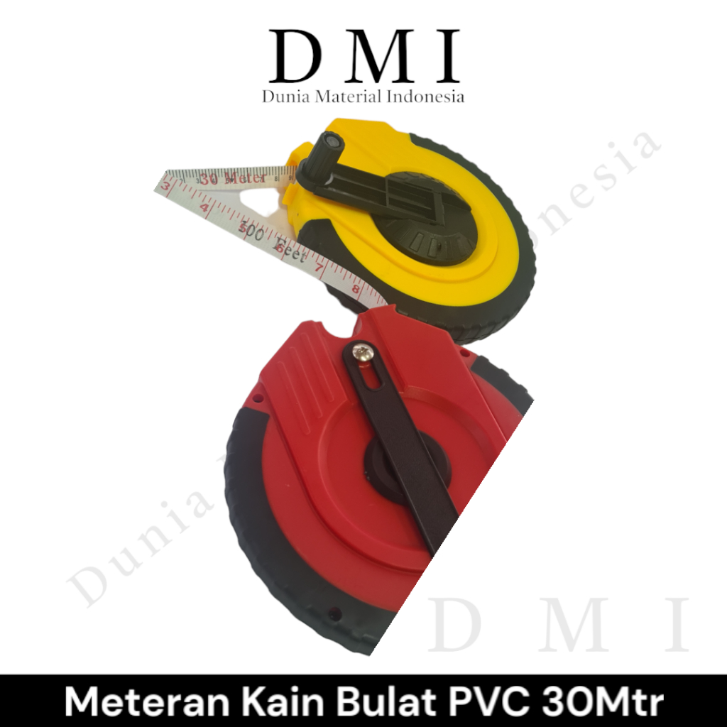 Meteran Bulat Kain 30mtr 100Ft | Meteran Gulung | Meteran Roll Tanah | (1PC)