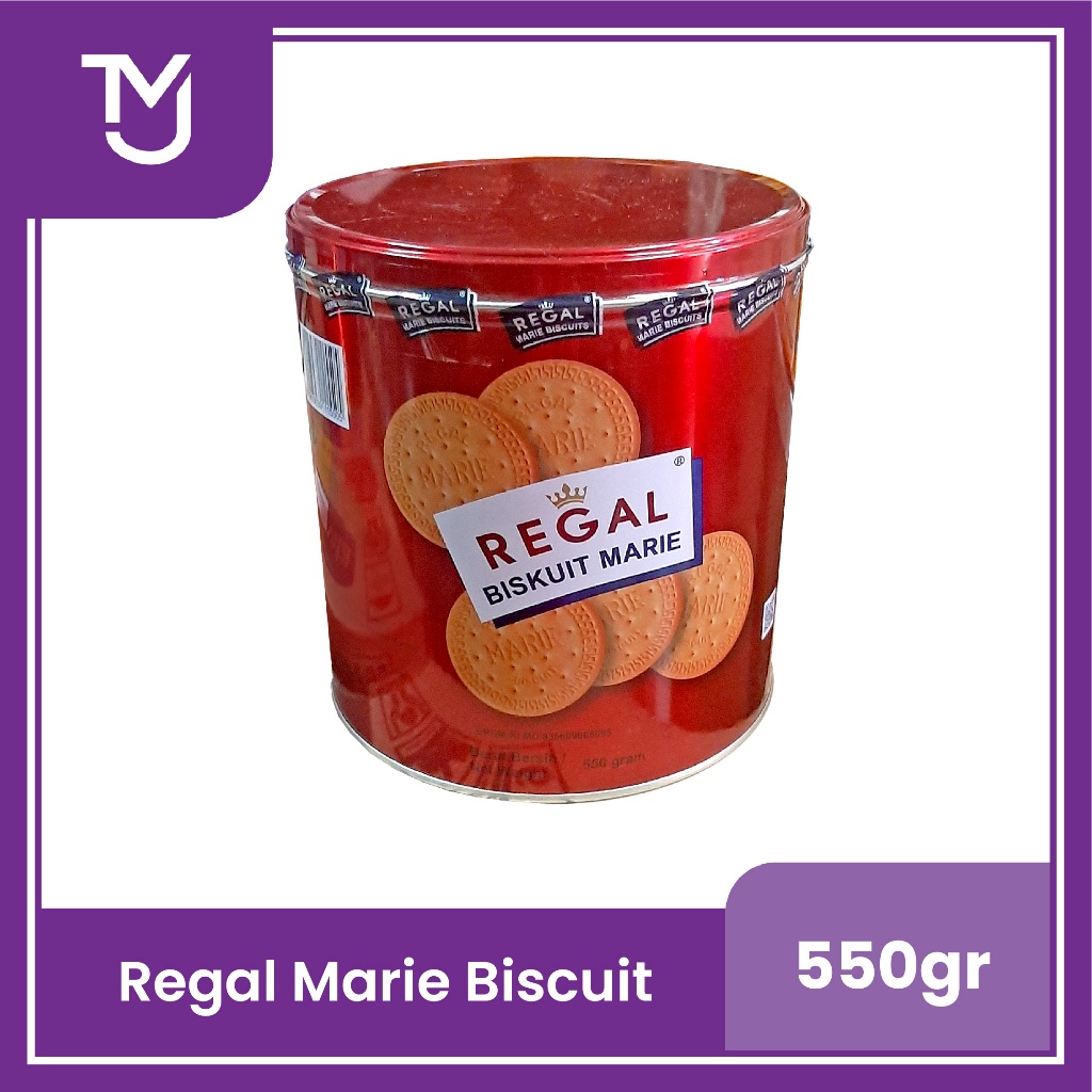 Biskuit Regal Marie 550gr -- Biskuit Kaleng
