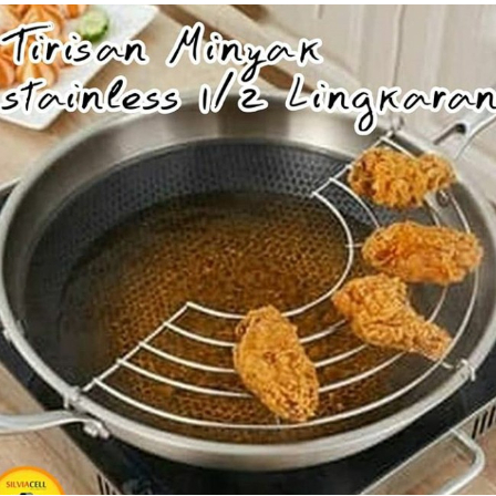 Rak Tatakan Saringan Minyak Panci Wajan Tirisan Peniris /Saringan Minyak / Alat Tirisan Minyak / Ala