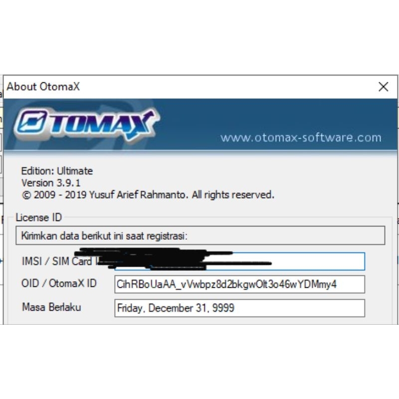 Software Pulsa OtomaX - Orisinil Topup Machine Edisi Ultimate Versi 3.9.1
