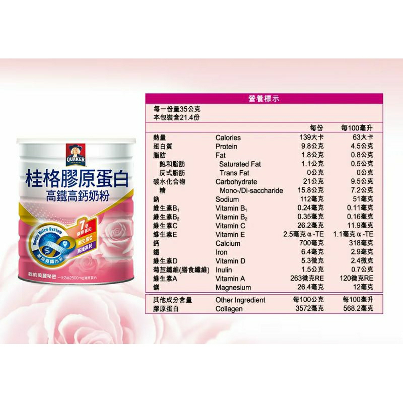 [Quaker] Susu Kagen 7x Tinggi Kalsium