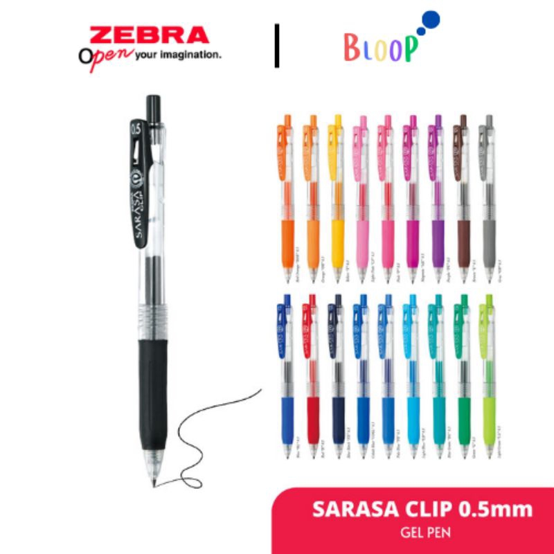 

BOLPEN GEL ZEBRA SARASA CLIP - 0.5mm